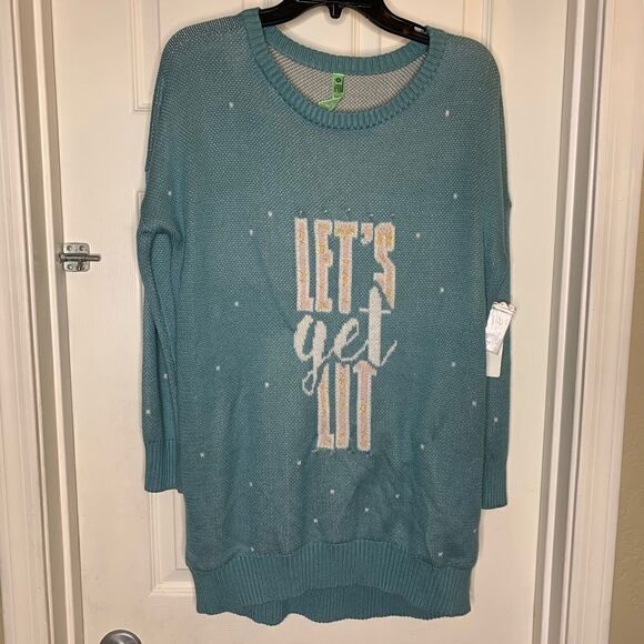 Let’s Get Lit Christmas Sweater - Picture 1 of 8